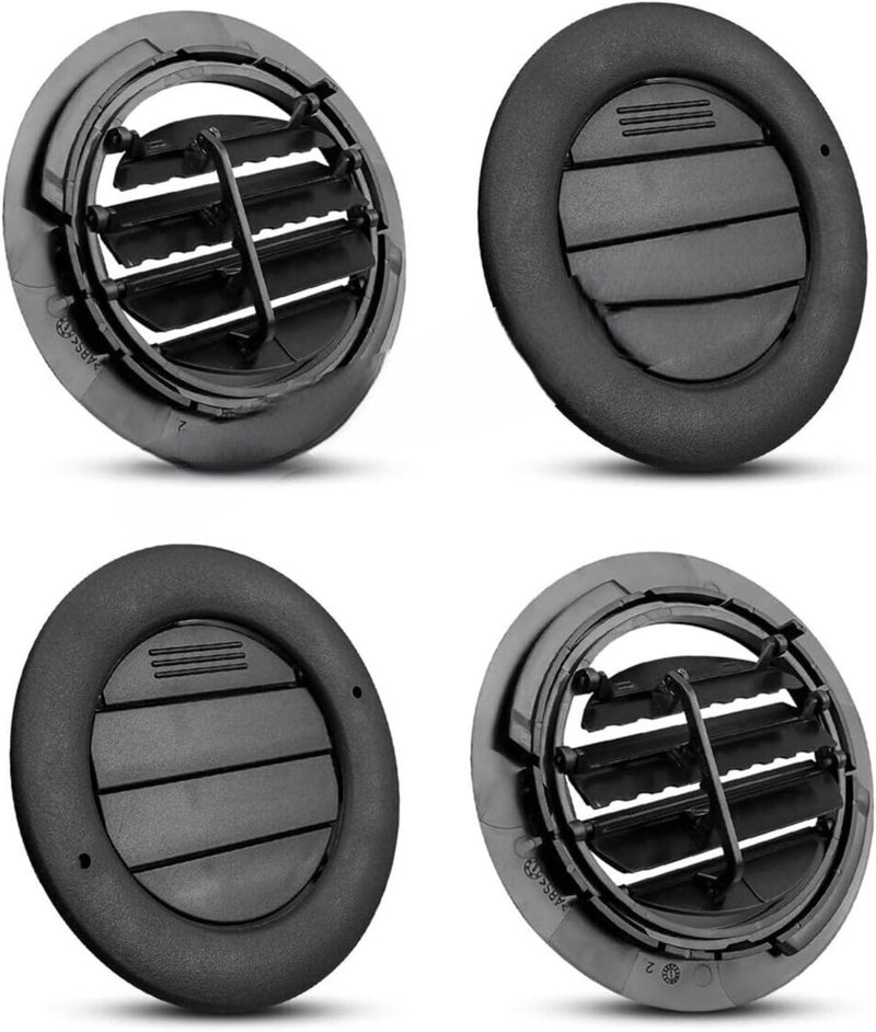 yeedaky 4Pcs Rear Ceiling Roof AC Air Vent 9C2Z-19893-AD Fit for Ford E-150 E-250 E-350 E-450 Super Duty 2009 2010 2011 2012 2013 2014 2015 2016 2017 Black - Image 1
